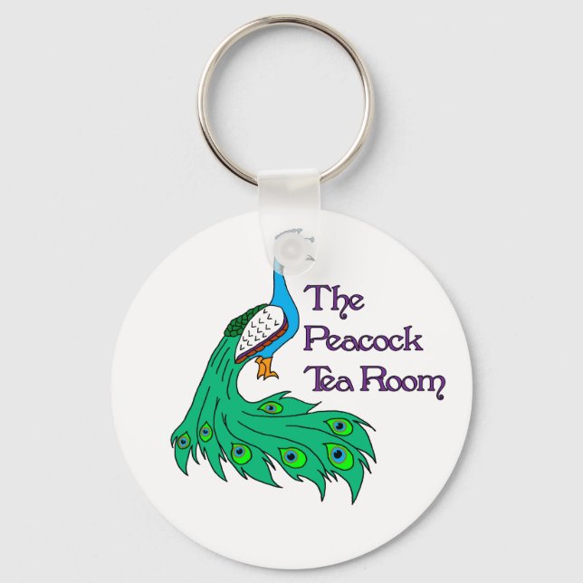 The Peacock Tea Room Logo keychain (Front)