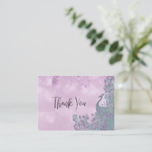 The Peacock Thank You Note Card