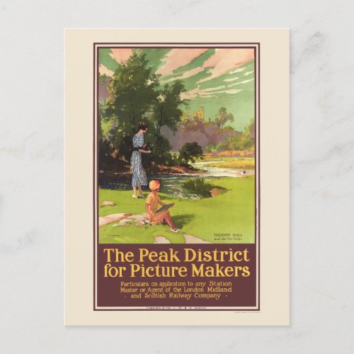 The peak district for picture makers Vintage Poste Postcard
