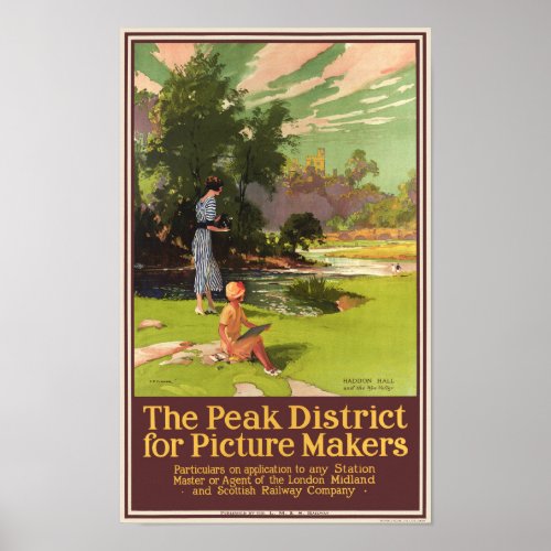 The peak district for picture makers Vintage Poste Poster