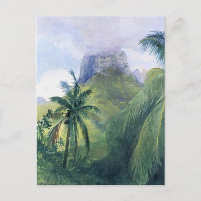 'The Peak of Mauna Roa' - John LaFarge Postcard (Front)