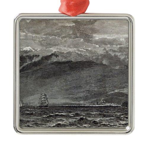 The Peak of Teneriffe, Sante Cruz Metal Ornament