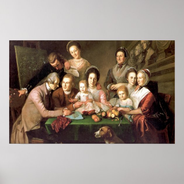 The Peale Family, By Charles Willson Peale Poster | Zazzle