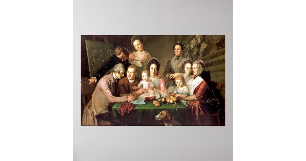The Peale Family By Charles Willson Peale Poster Zazzle Com