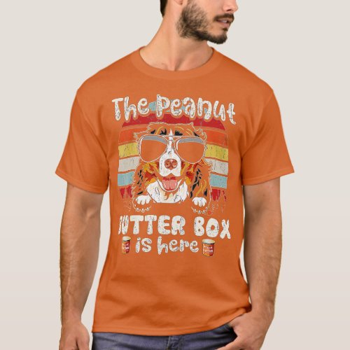 The Peanut Butter Box Is Here Funny Bernese Mounta T_Shirt