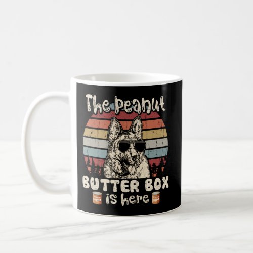 The Peanut Butter Box Is Here White German Shepher Coffee Mug