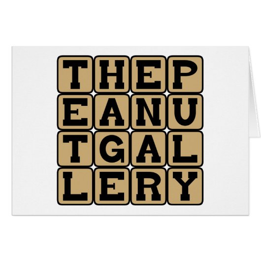 The Peanut Gallery, Cheap Seats Cards (Front Horizontal)