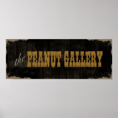 The Peanut Gallery Poster