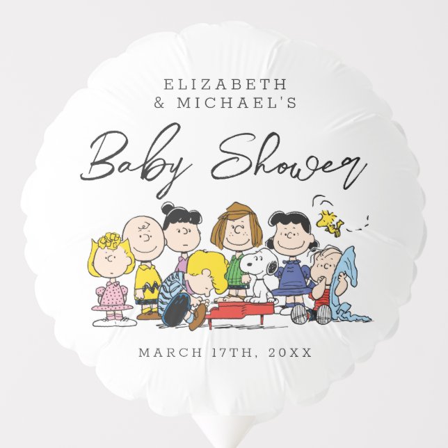 The Peanuts Gang | Baby Shower Balloon (Front)