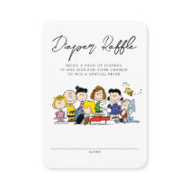 The Peanuts Gang | Baby Shower | Diaper Raffle Enclosure Card