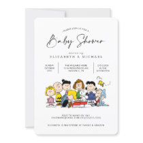 The Peanuts Gang - Baby Shower Invitation