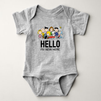 The Peanuts Gang | Baby Shower |'m New Here Bodysuit