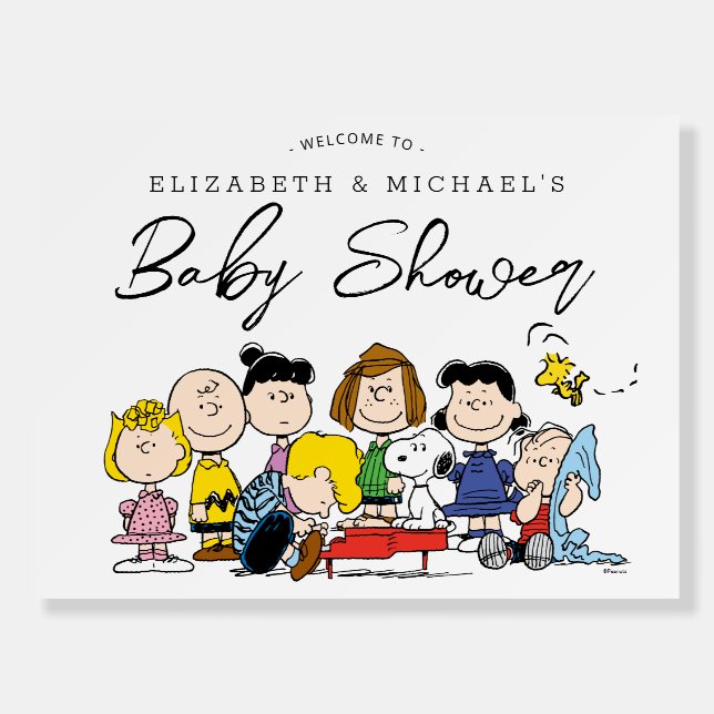 The Peanuts Gang | Baby Shower | Welcome Foam Board (Front)