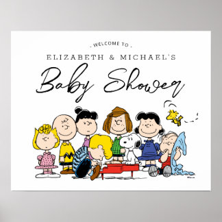 The Peanuts Gang | Baby Shower | Welcome Poster