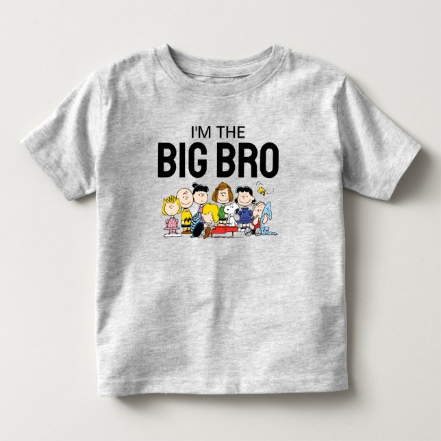 The Peanuts Gang | I'm The Big Brother Toddler T-shirt (Front)