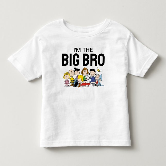 The Peanuts Gang | I'm The Big Brother Toddler T-shirt (Front)