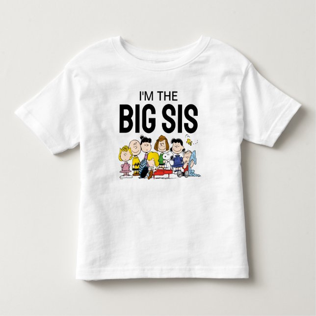 The Peanuts Gang | I'm The Big Sister Toddler T-shirt (Front)