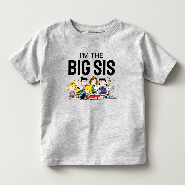 The Peanuts Gang | I'm The Big Sister Toddler T-shirt (Front)