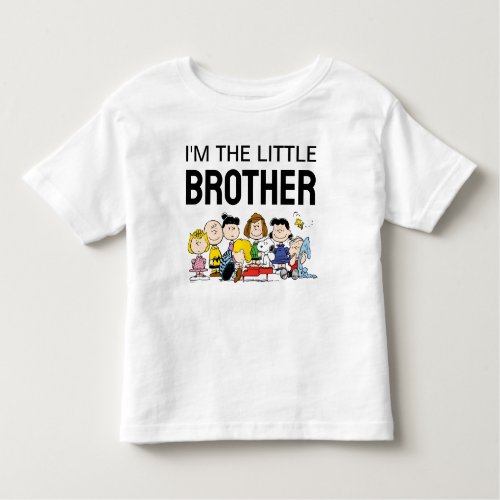 The Peanuts Gang  Im The Little Brother Toddler T_shirt