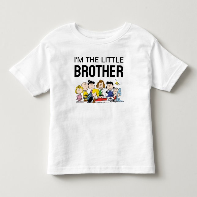 The Peanuts Gang | I'm The Little Brother Toddler T-shirt (Front)