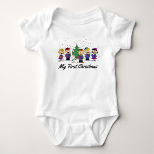 The Peanuts Gang - My First Christmas Baby Bodysui Bodysuit