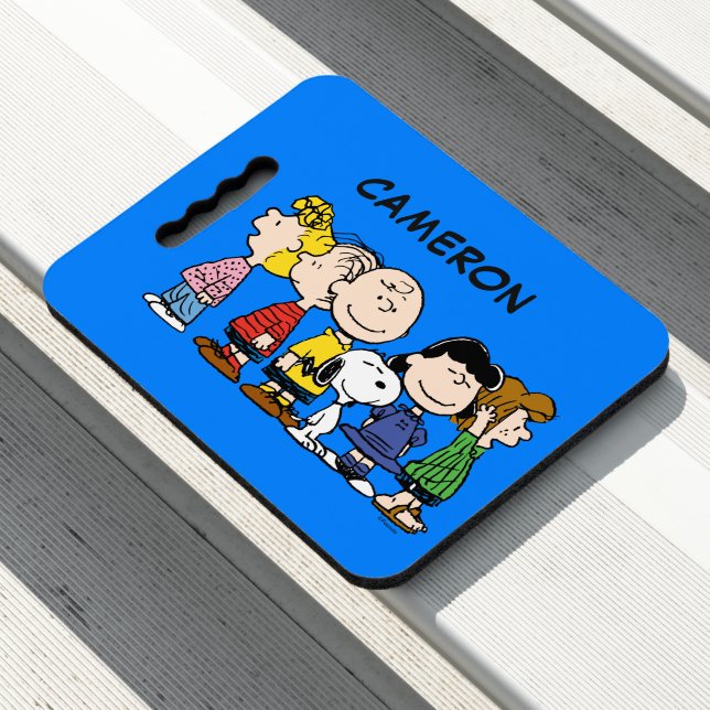 The Peanuts Gang Together | Add Your Name Seat Cushion (In Situ)