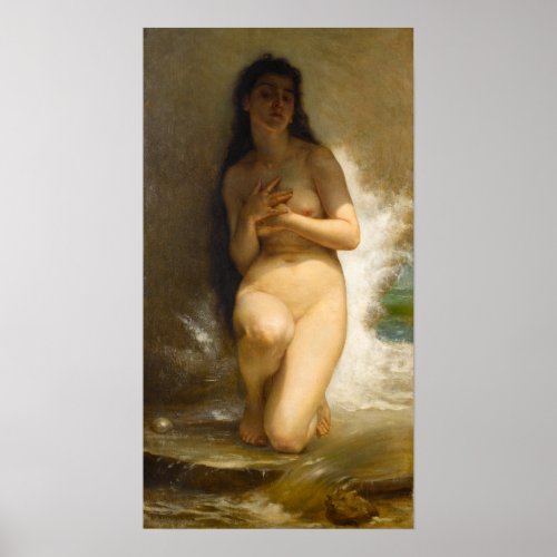 The Pearl by William_Adolphe Bouguereau Poster