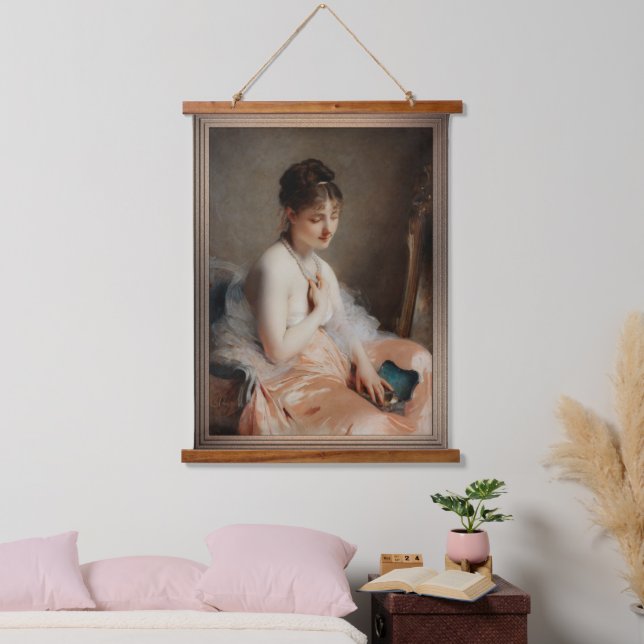 The Pearl Necklace by Charles Chaplin Hanging Tapestry (Bedroom)