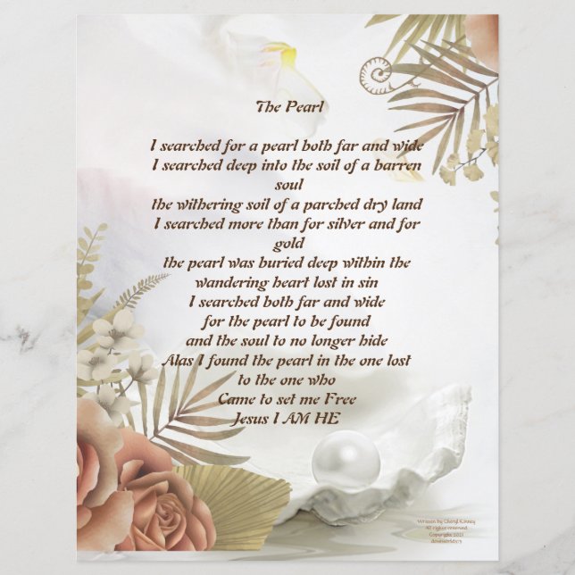 The Pearl Personalized Stationary  (Front)