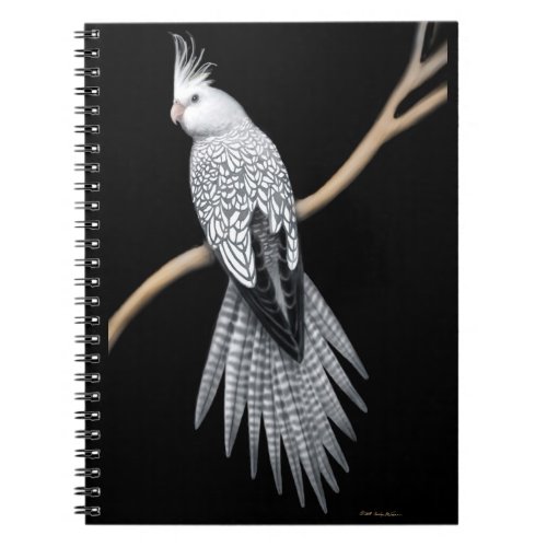 The Pearl Pied Cockatiel Parrot Notebook