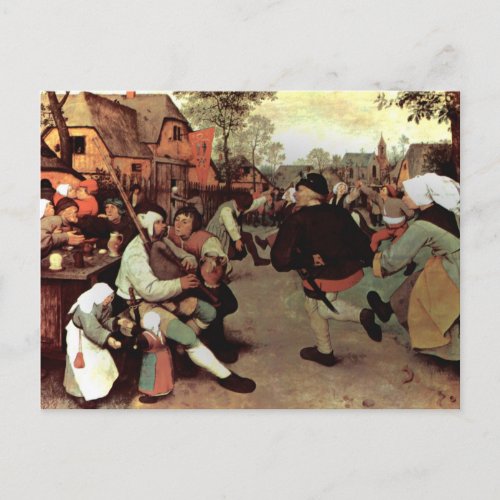 The Peasant Dance _ 1568 Postcard