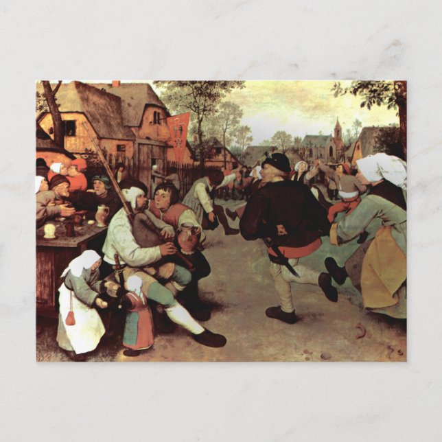 The Peasant Dance - 1568 Postcard (Front)