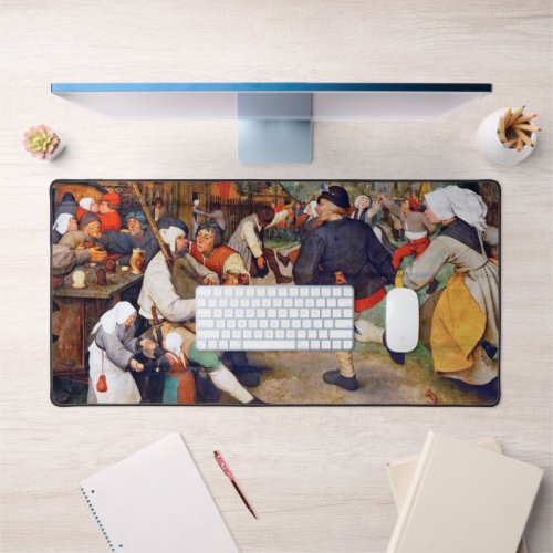 The Peasant Dance Pieter Bruegel Desk Mat