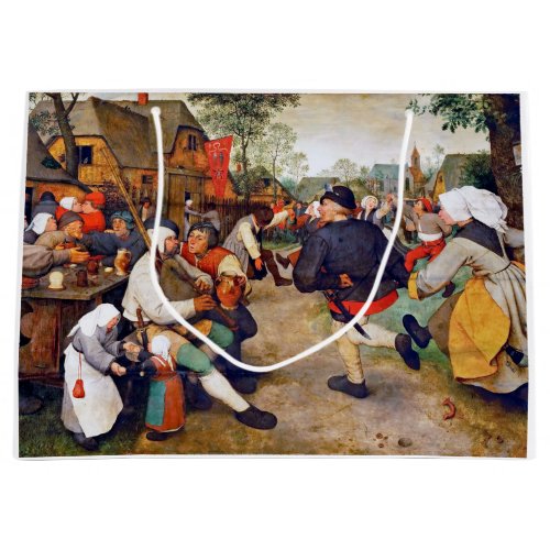 The Peasant Dance Pieter Bruegel Large Gift Bag