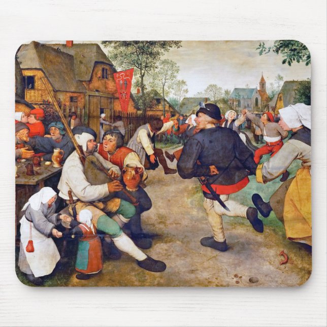 The Peasant Dance, Pieter Bruegel Mouse Pad (Front)
