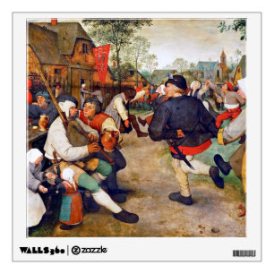 The Peasant Dance, Pieter Bruegel Wall Decal