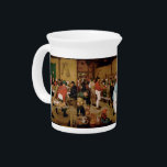 The Peasant Wedding by Pieter Bruegel the Elder Beverage Pitcher<br><div class="desc">The design on this product is inspired by The Peasant Wedding,  a very old painting done by Pieter Bruegel the Elder | oil on panel | circa 1566 -1569 | current location Kunsthistorisches Museum.</div>