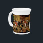 The Peasant Wedding by Pieter Bruegel the Elder Beverage Pitcher<br><div class="desc">The design on this product is inspired by The Peasant Wedding,  a very old painting done by Pieter Bruegel the Elder | oil on panel | circa 1566 -1569 | current location Kunsthistorisches Museum.</div>