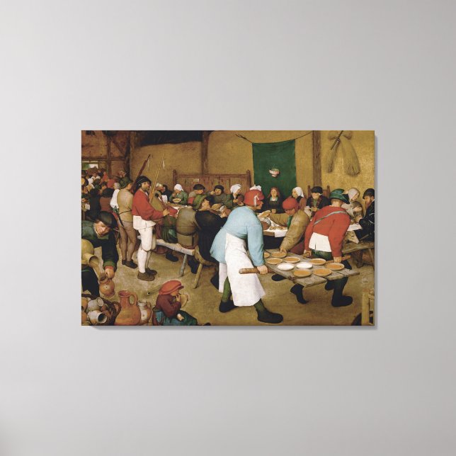 The Peasant Wedding by Pieter Bruegel the Elder Canvas Print (Front)