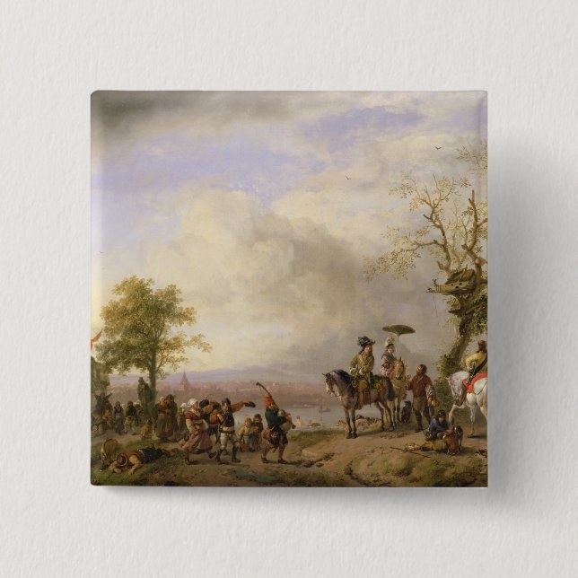 The Peasant Wedding Pinback Button (Front)