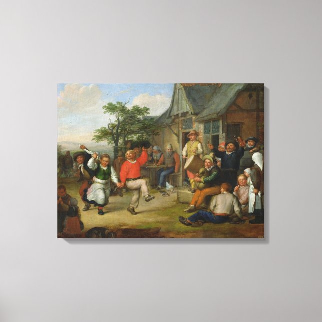 The Peasants' Dance, 1678 Canvas Print (Front)
