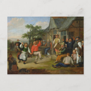 The Peasants' Dance, 1678 Postcard