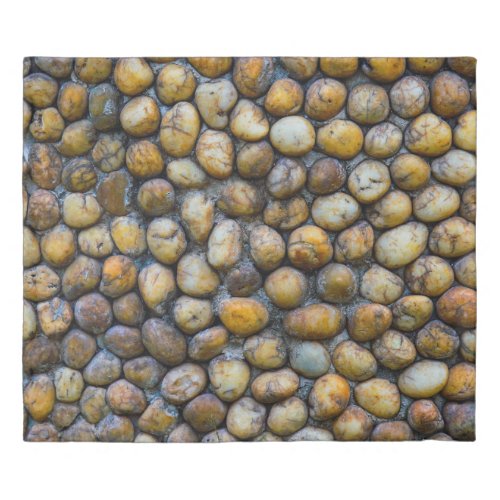 The pebble stone floors background texturesabstra duvet cover