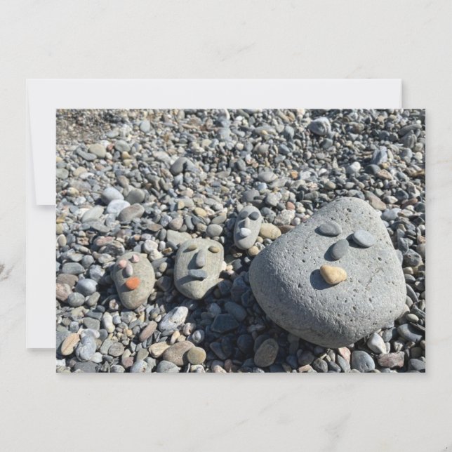 The pebbles on the beach (Front)