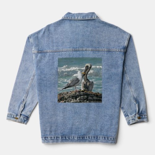 The Pelican and His Gull Denim Jacket