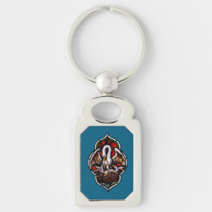The Pelican in Her Piety Eucharistic Symbol Keychain