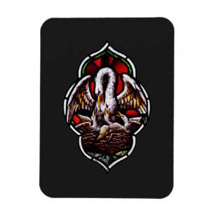 The Pelican in Her Piety Eucharistic Symbol Magnet