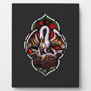 The Pelican in Her Piety Eucharistic Symbol Plaque