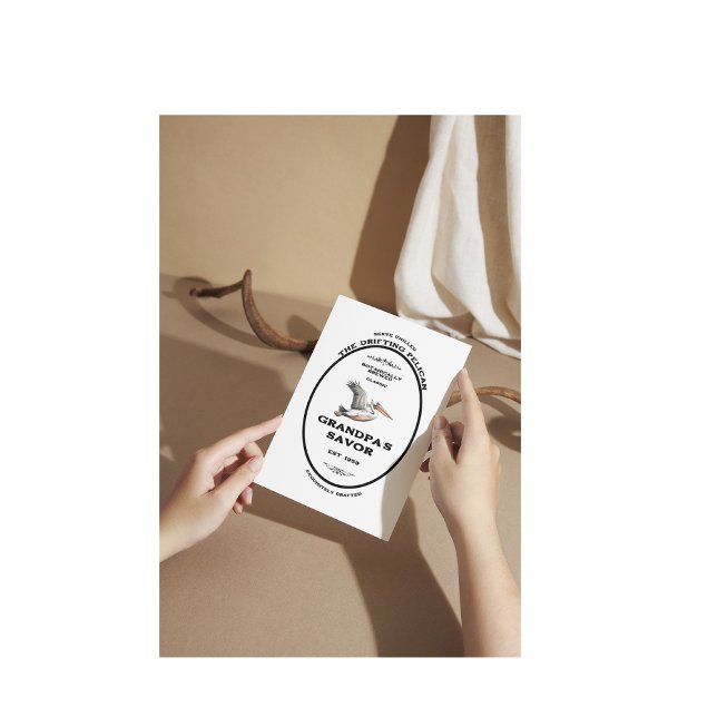 The Pelican Vintage Apothecary Personalized Postcard (Creator Uploaded)