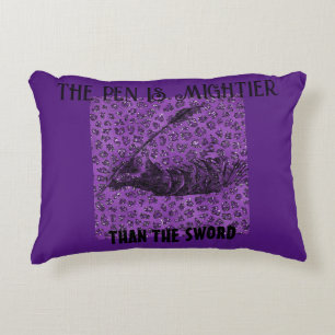 The Pen Is Mightier Accent Pillow